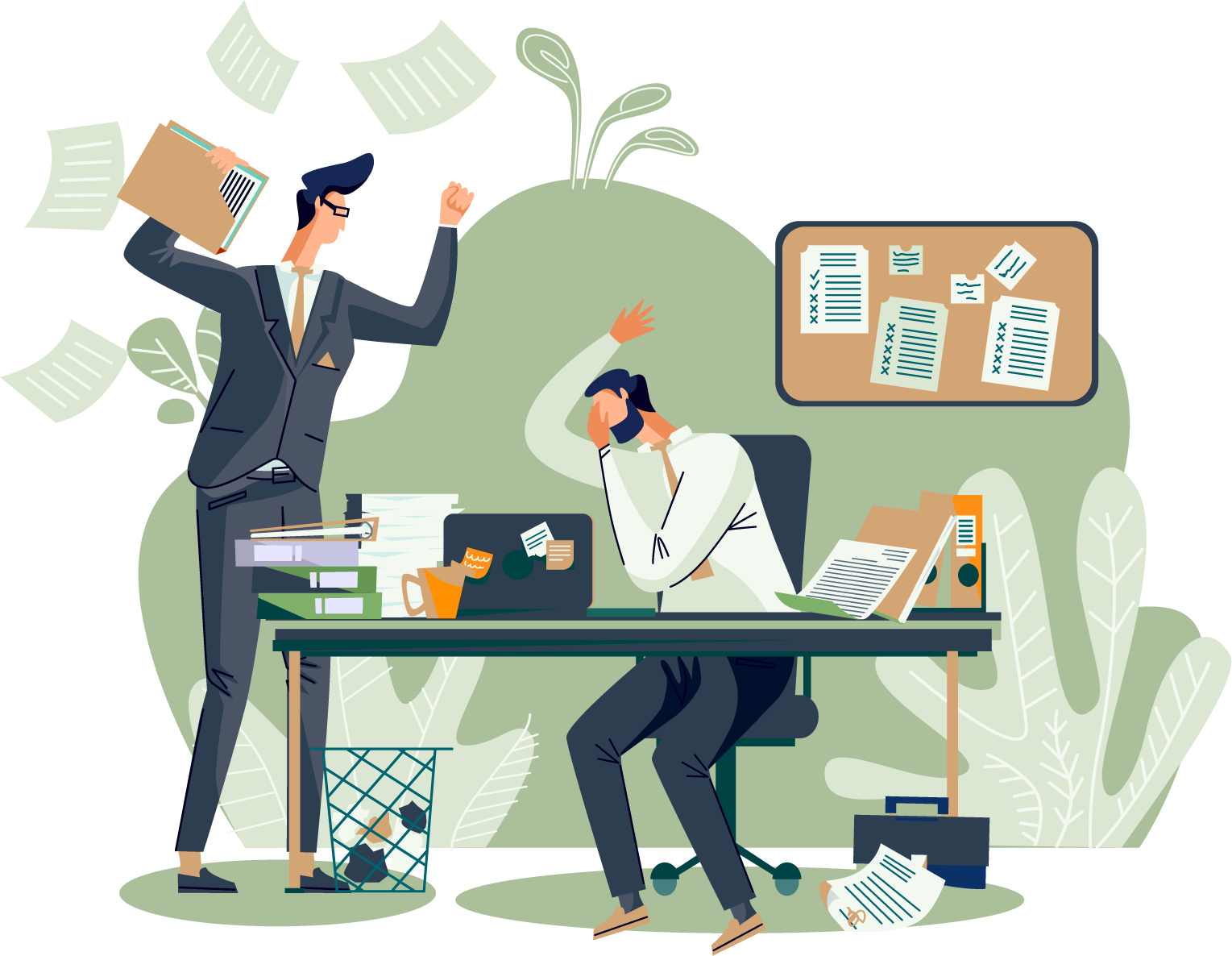 Agent panicking at closing table over missing documents and compliance issues